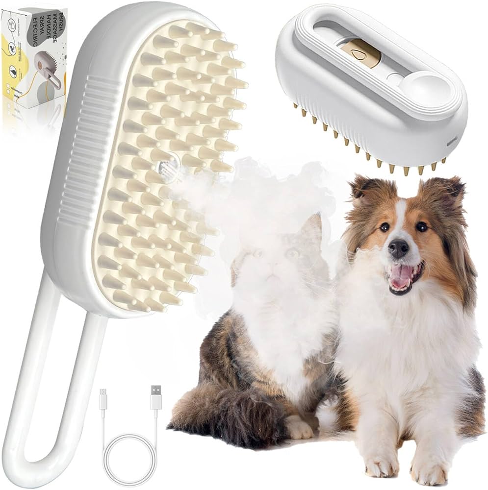 Brosse Vapeur 3-en-1 pour Chien