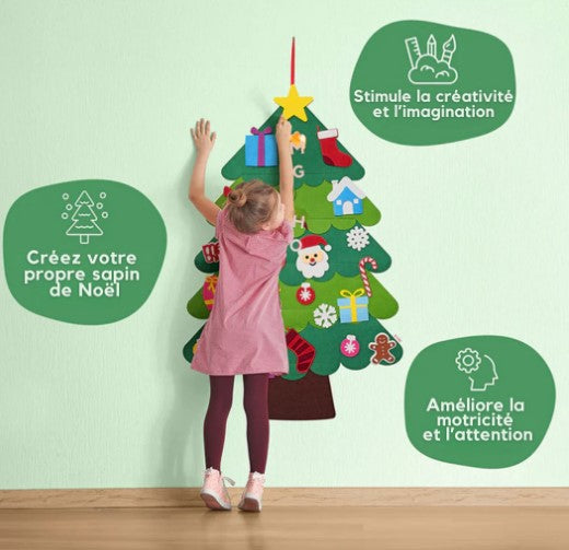 Sapin en feutrine Montessori